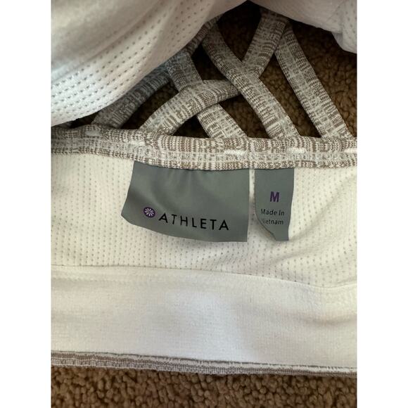 NWT Athleta STRIPE JACQUARD FULLY FOCUSED BRA size medium - Picture 8 of 10